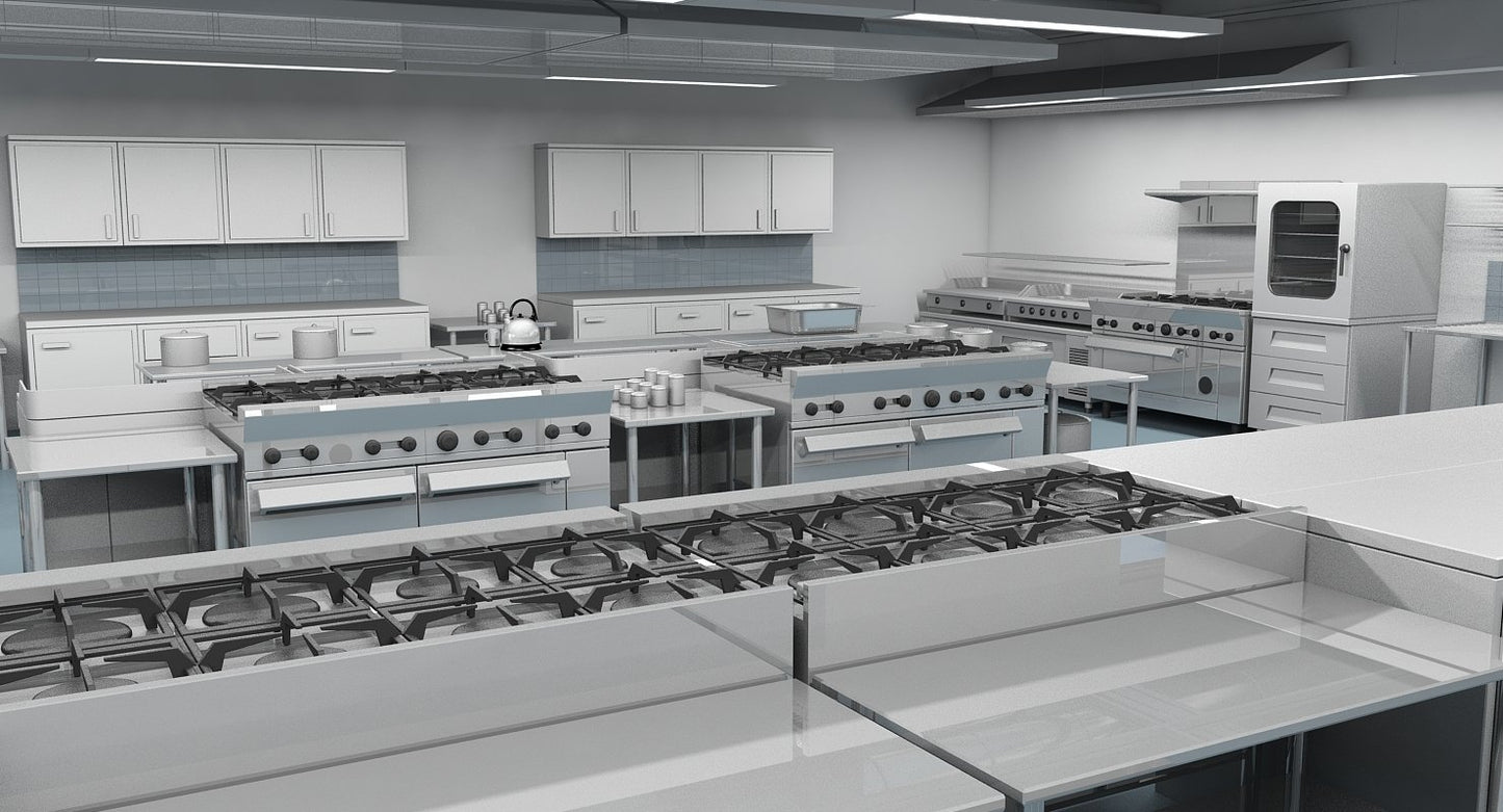 Commercial Kitchen 3D Model