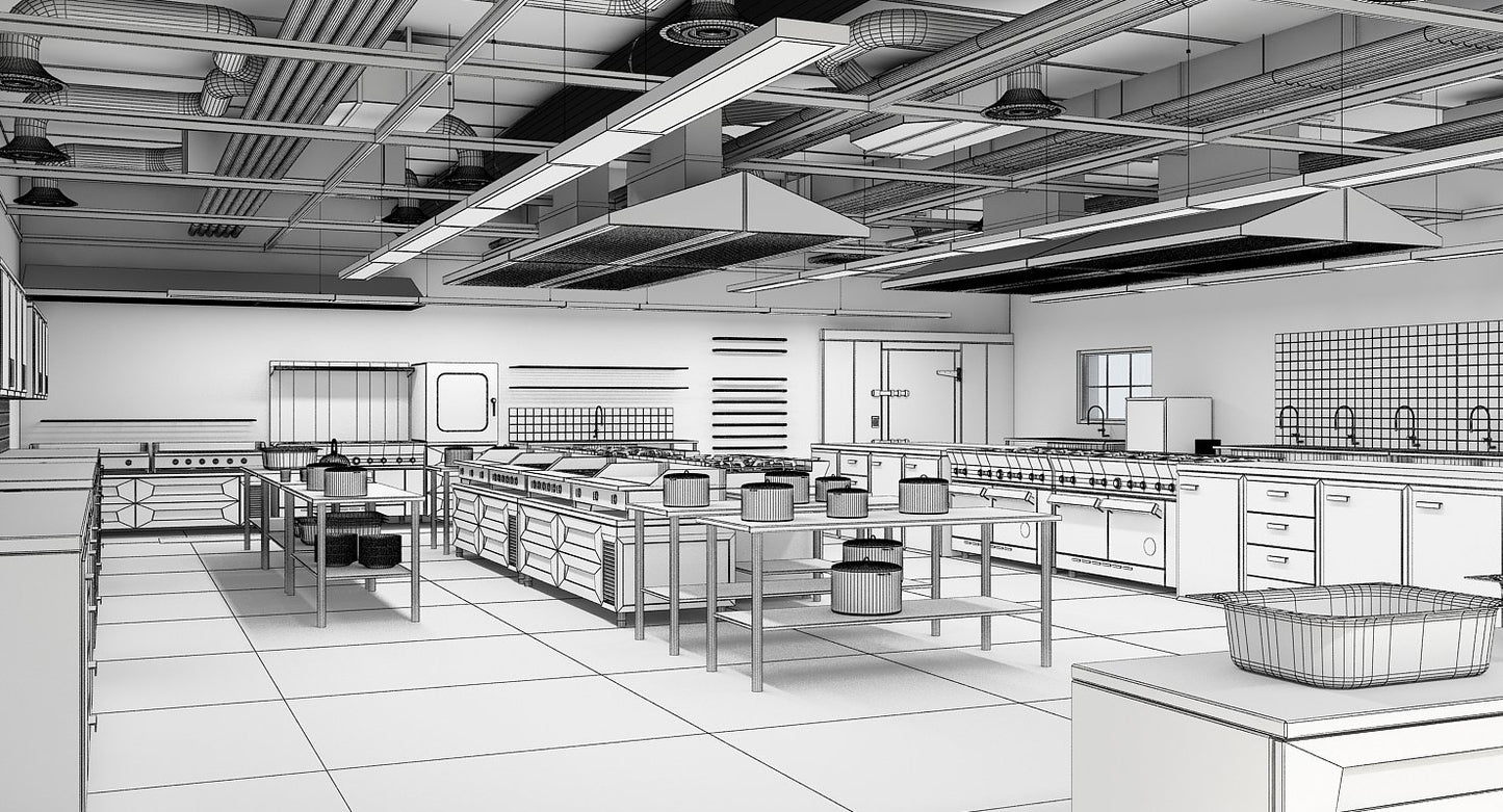 Commercial Kitchen 3D Model