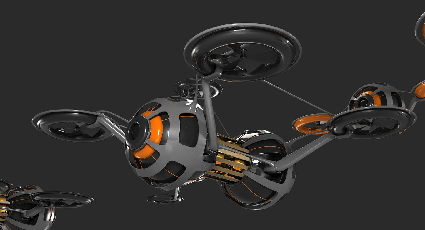 Futuristic Drone Fleet