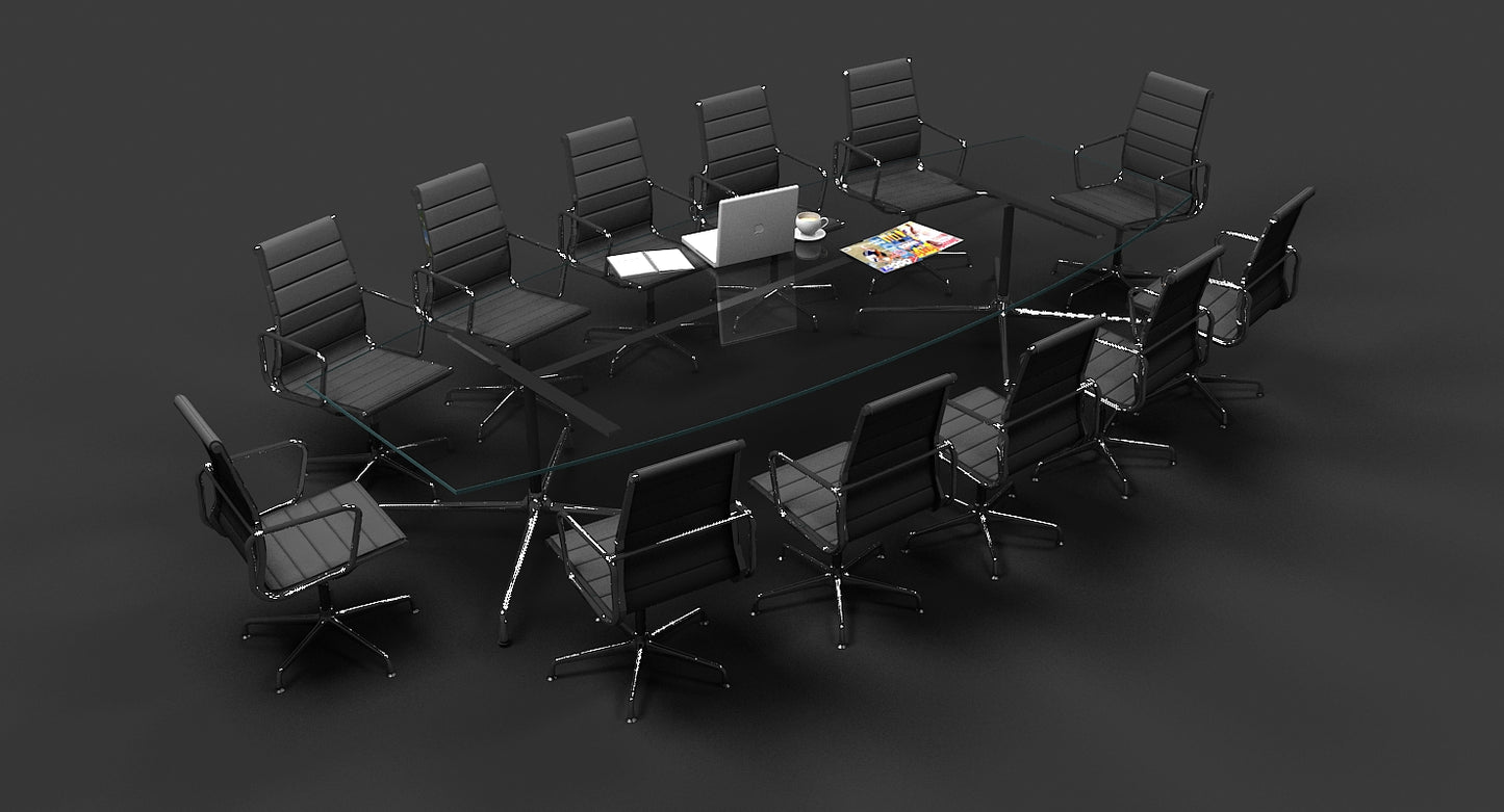Eames Conference Table and chair Set
