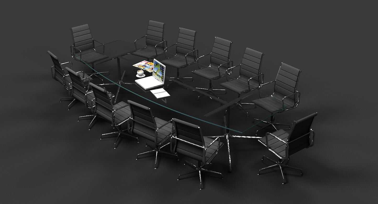 Eames Conference Table and chair Set