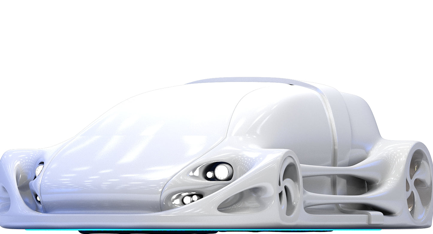 Futuristic Car HD 08 3D model