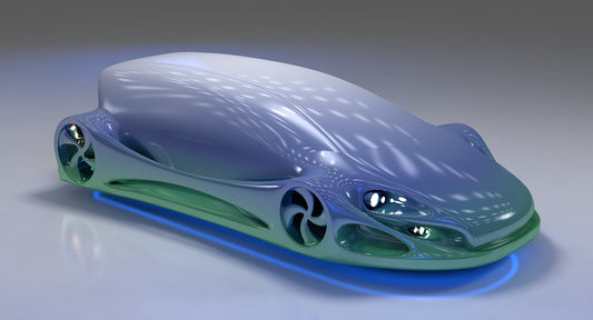 3D Futuristic Car HD 09 model