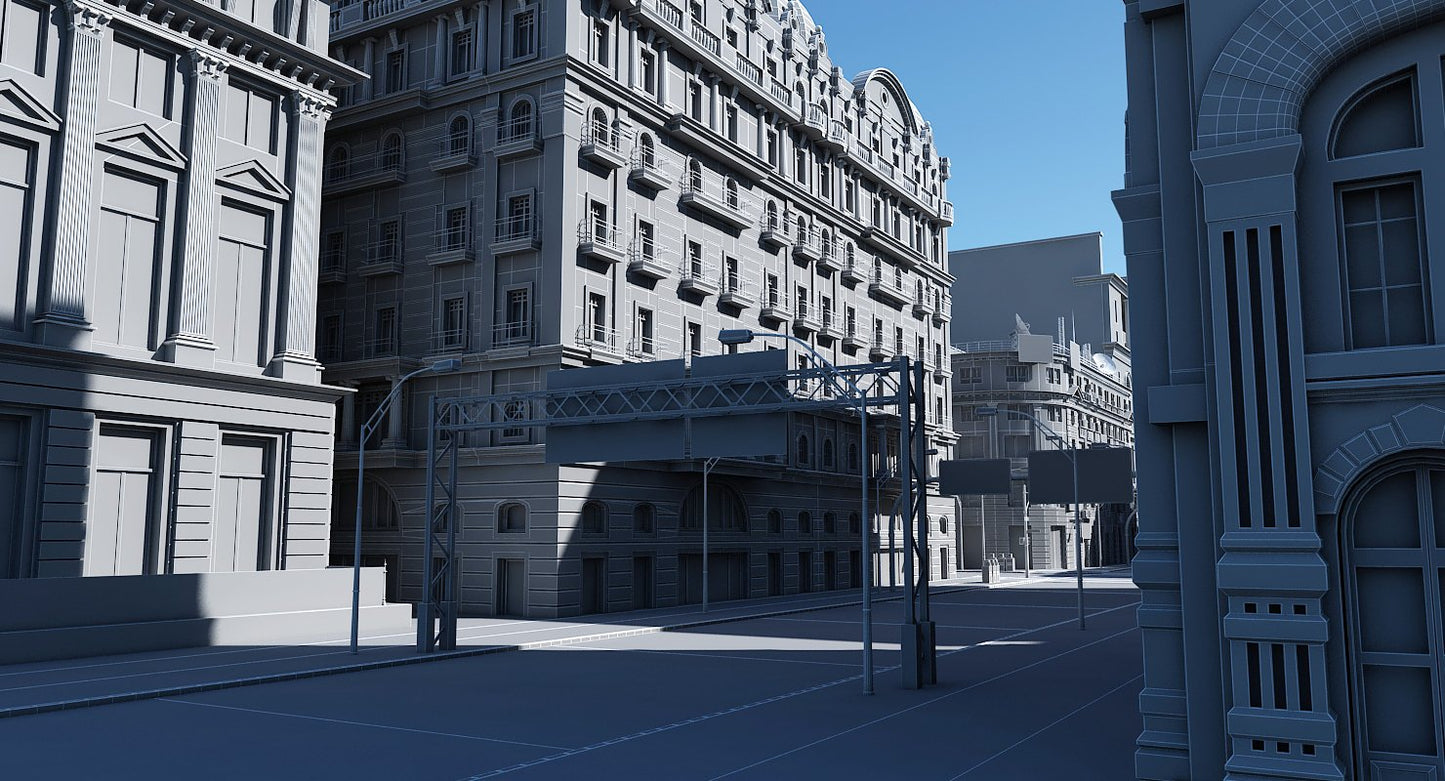3D City Intersection