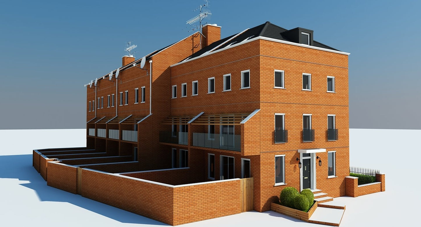Terraced Town house Building