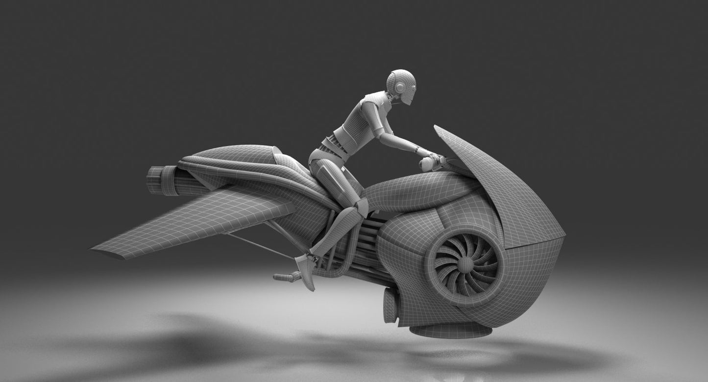 3D Future Hover Bike