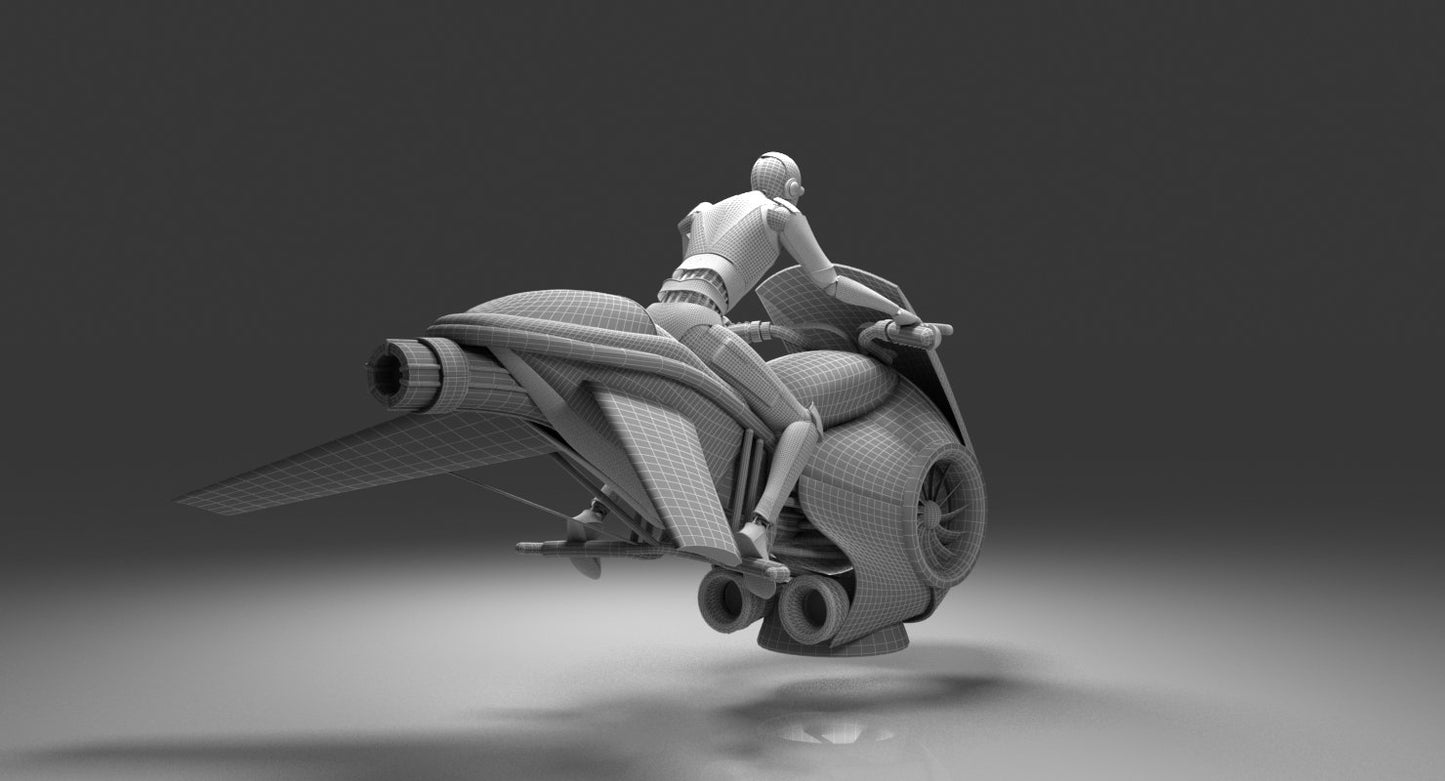 3D Future Hover Bike