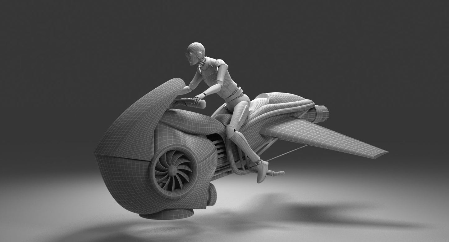3D Future Hover Bike