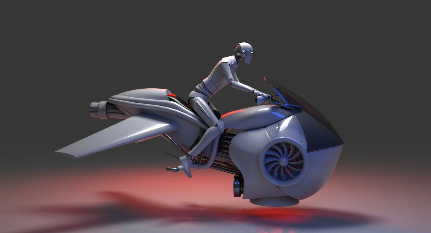 3D Future Hover Bike