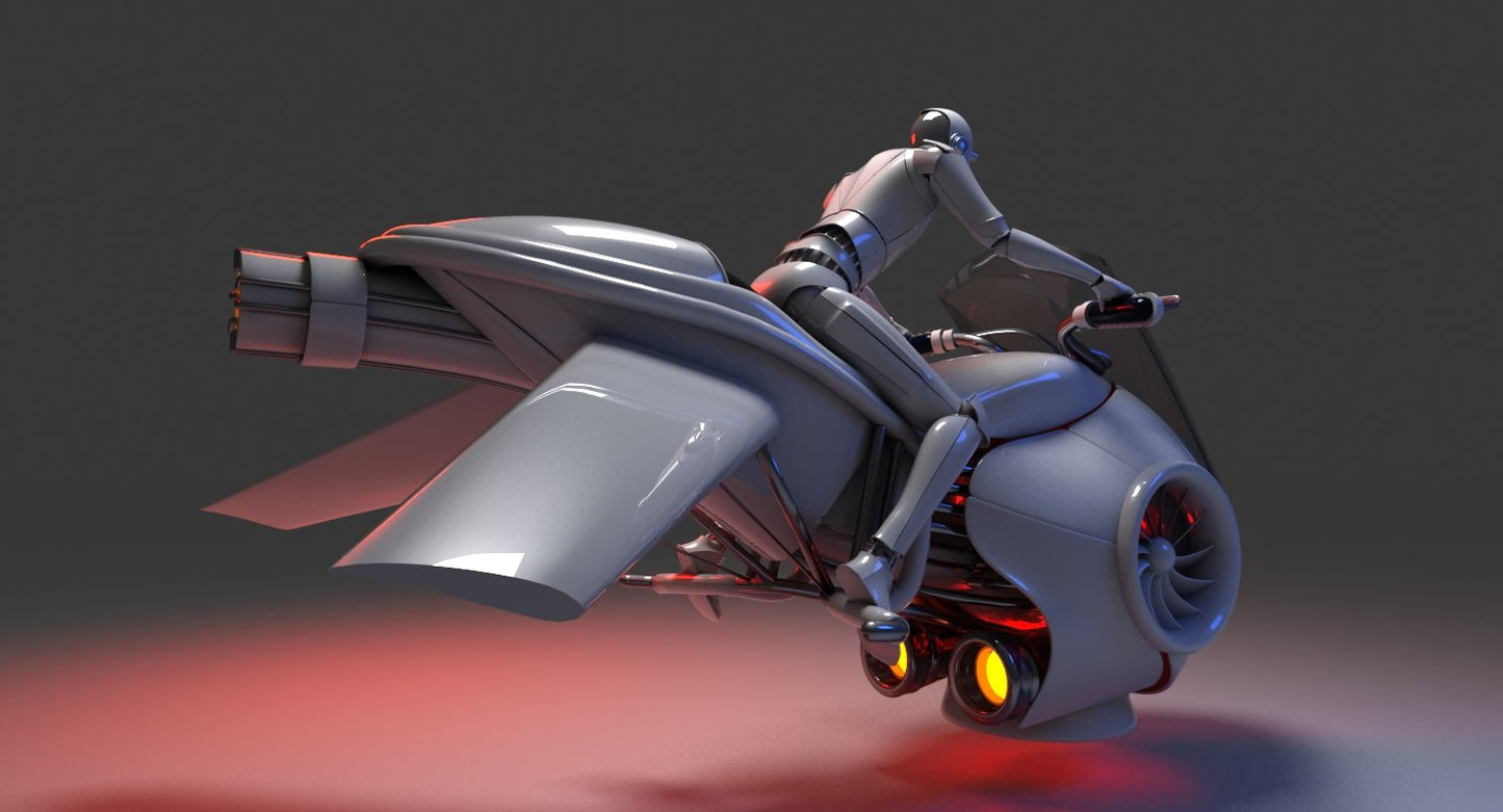 3D Future Hover Bike