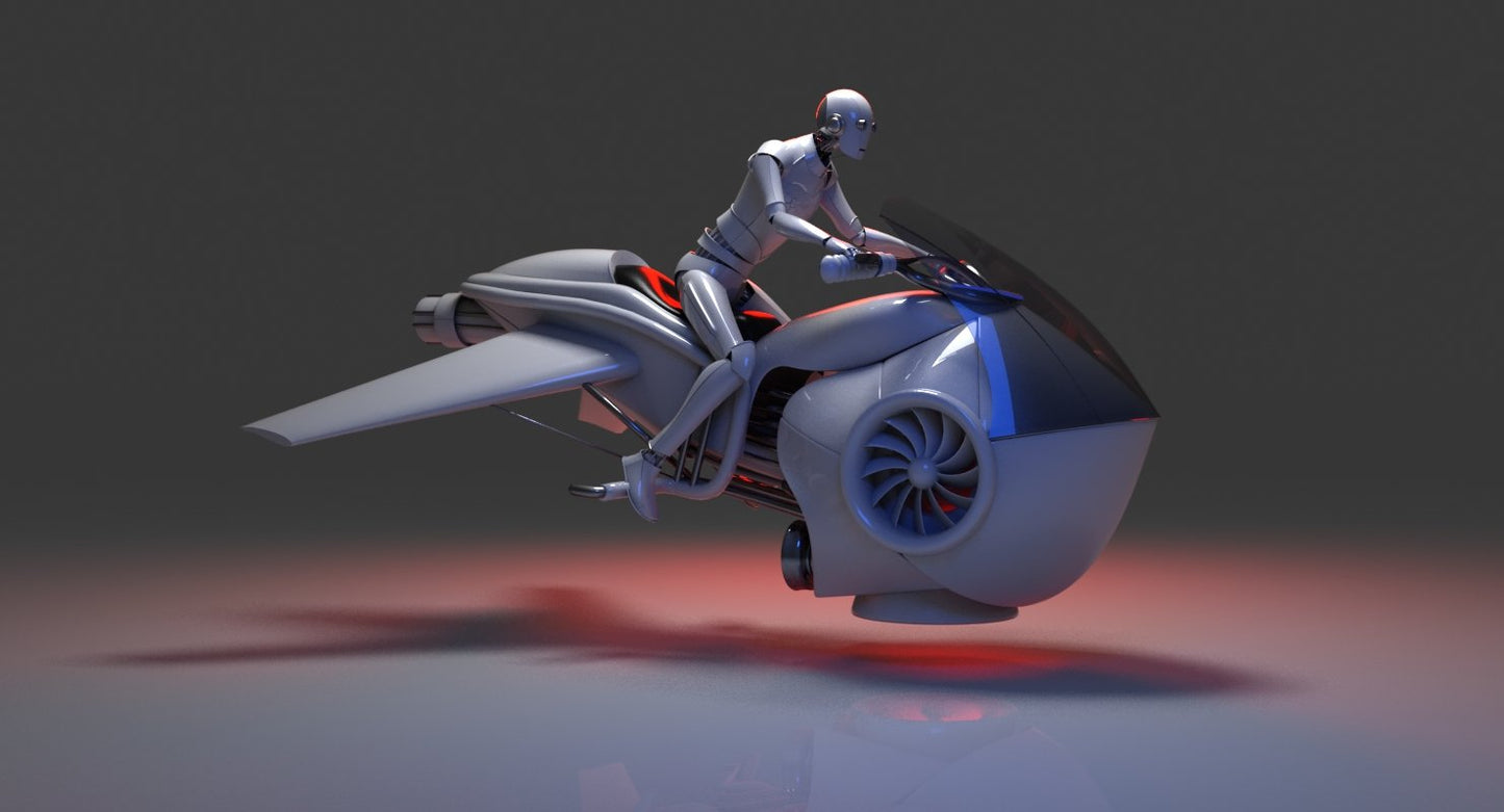 3D Future Hover Bike