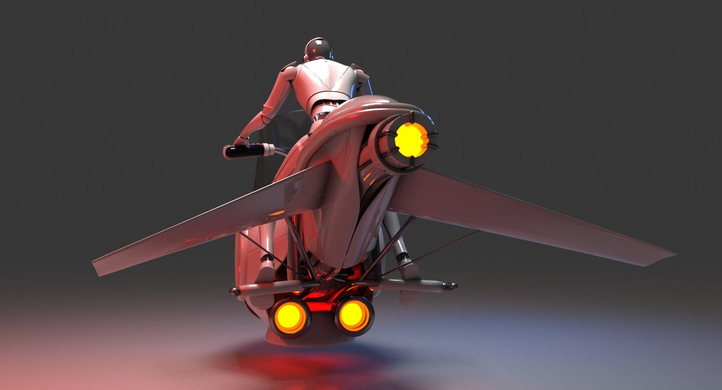 3D Future Hover Bike