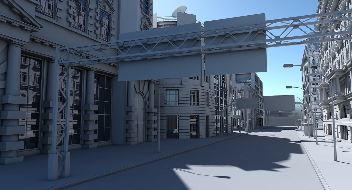 3D City Intersection