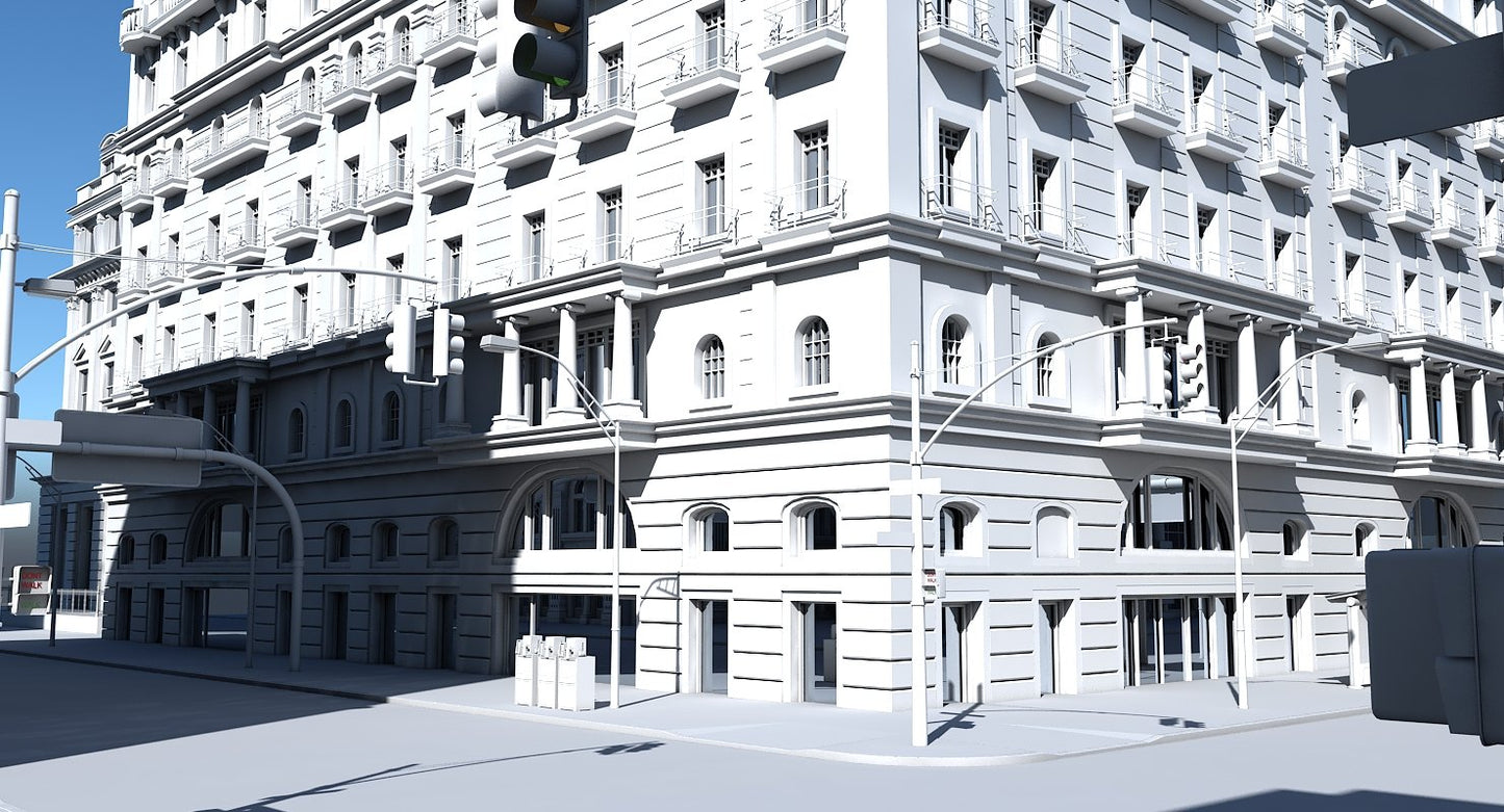 3D City Intersection