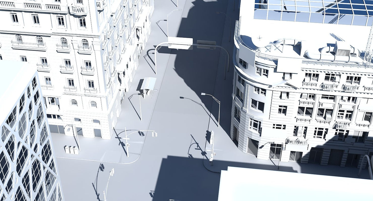 3D City Intersection