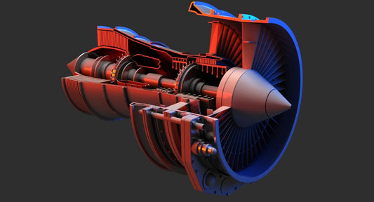 Jet Engine 3D Model