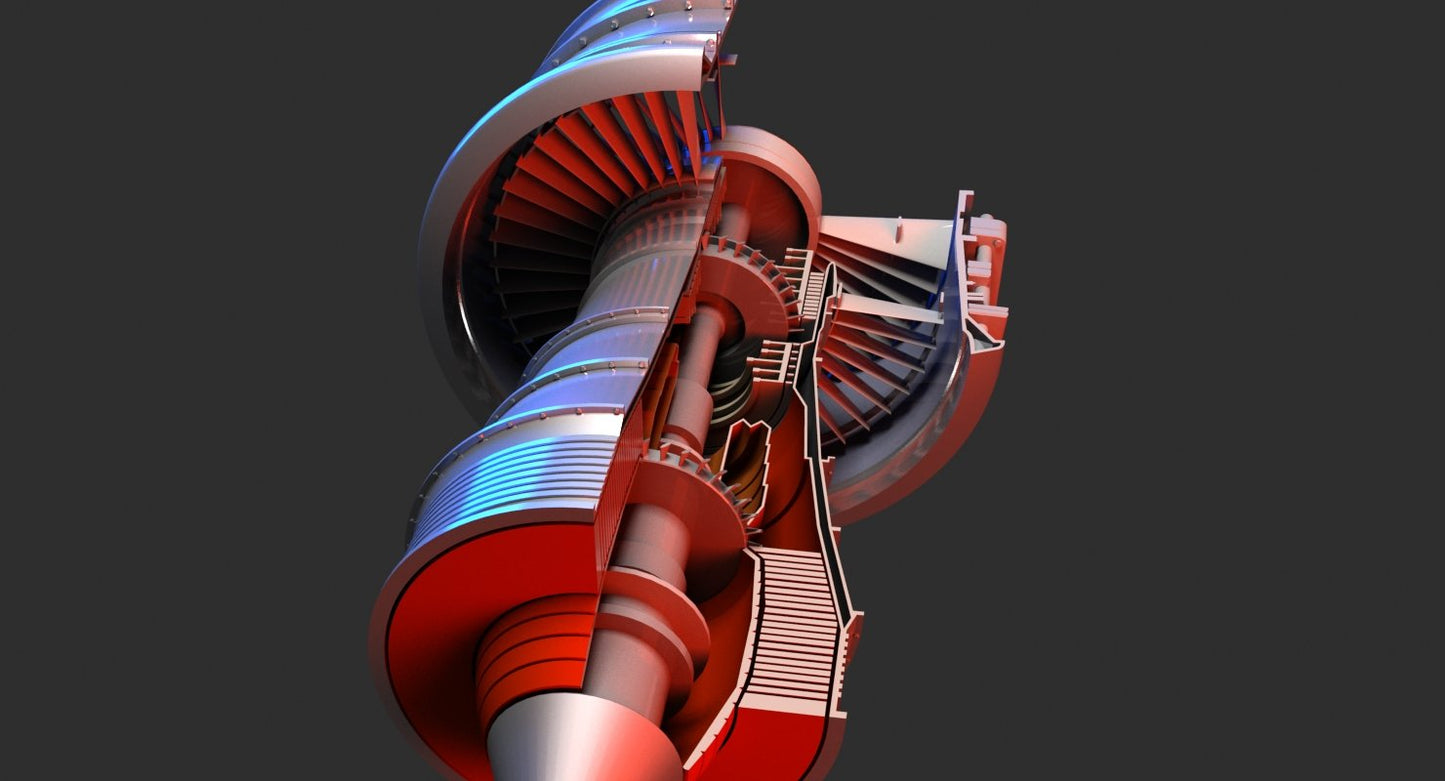Jet Engine 3D Model
