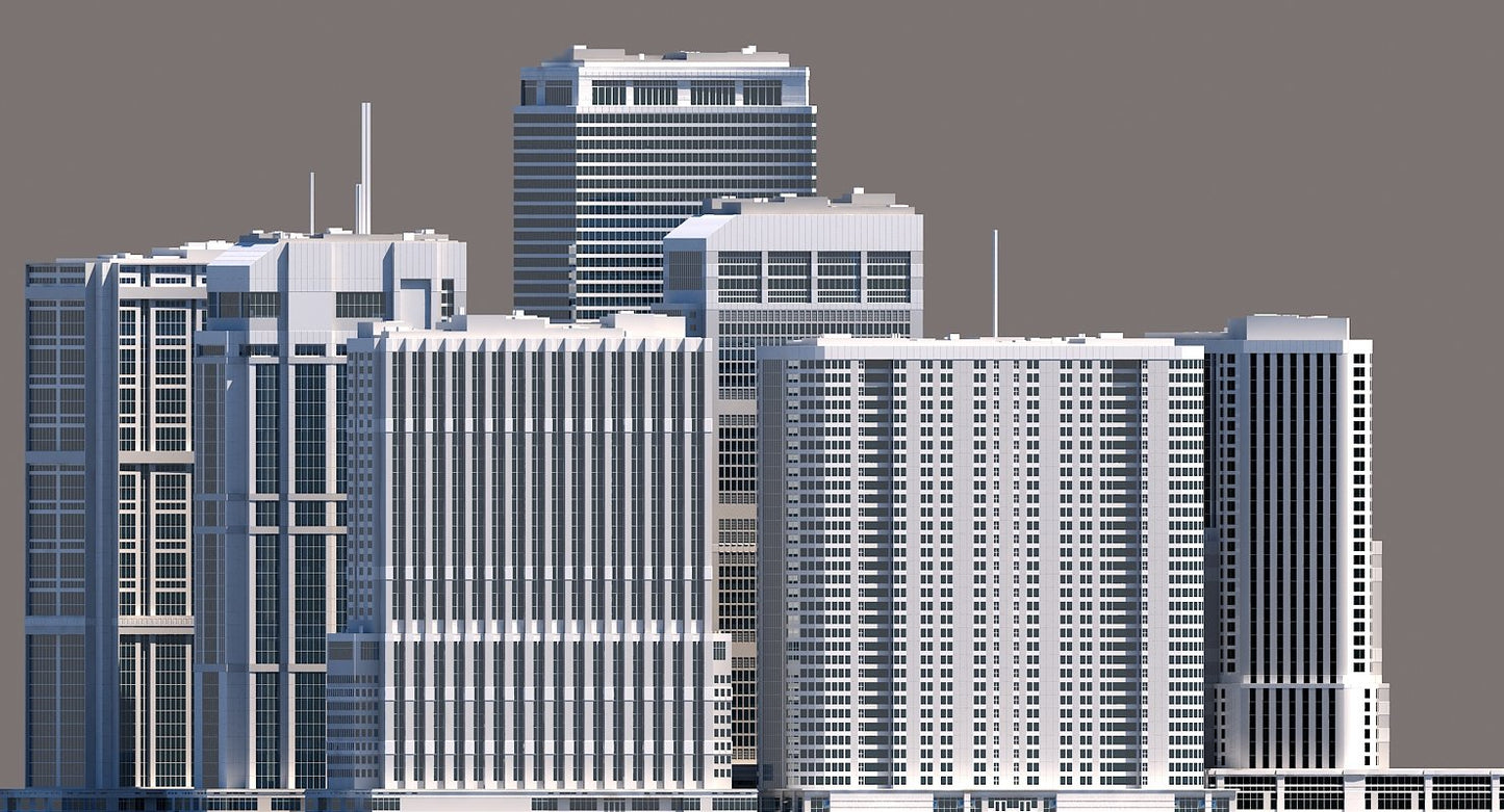Modern City Skyscraper Kit