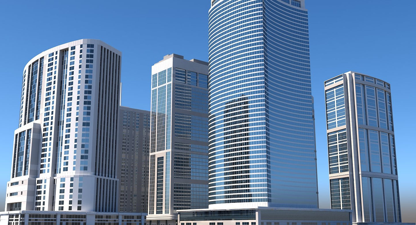 Modern City Skyscraper Kit