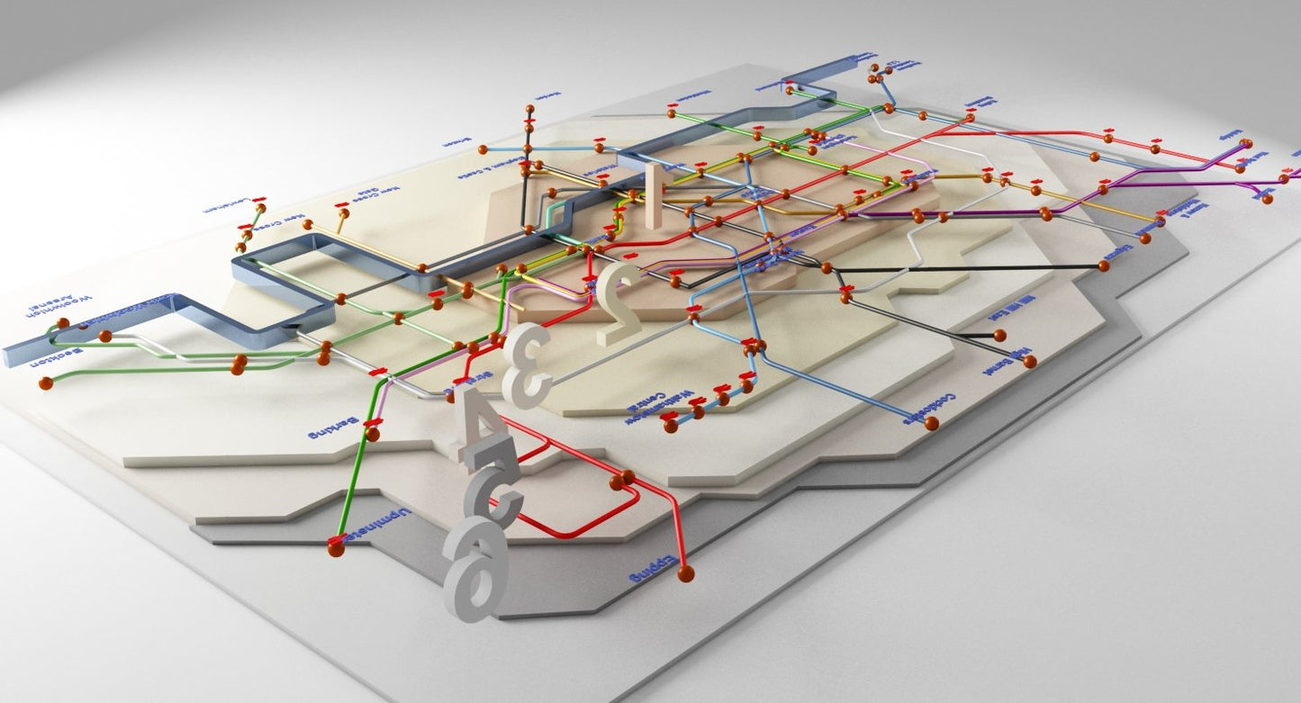 London Underground Map 3D