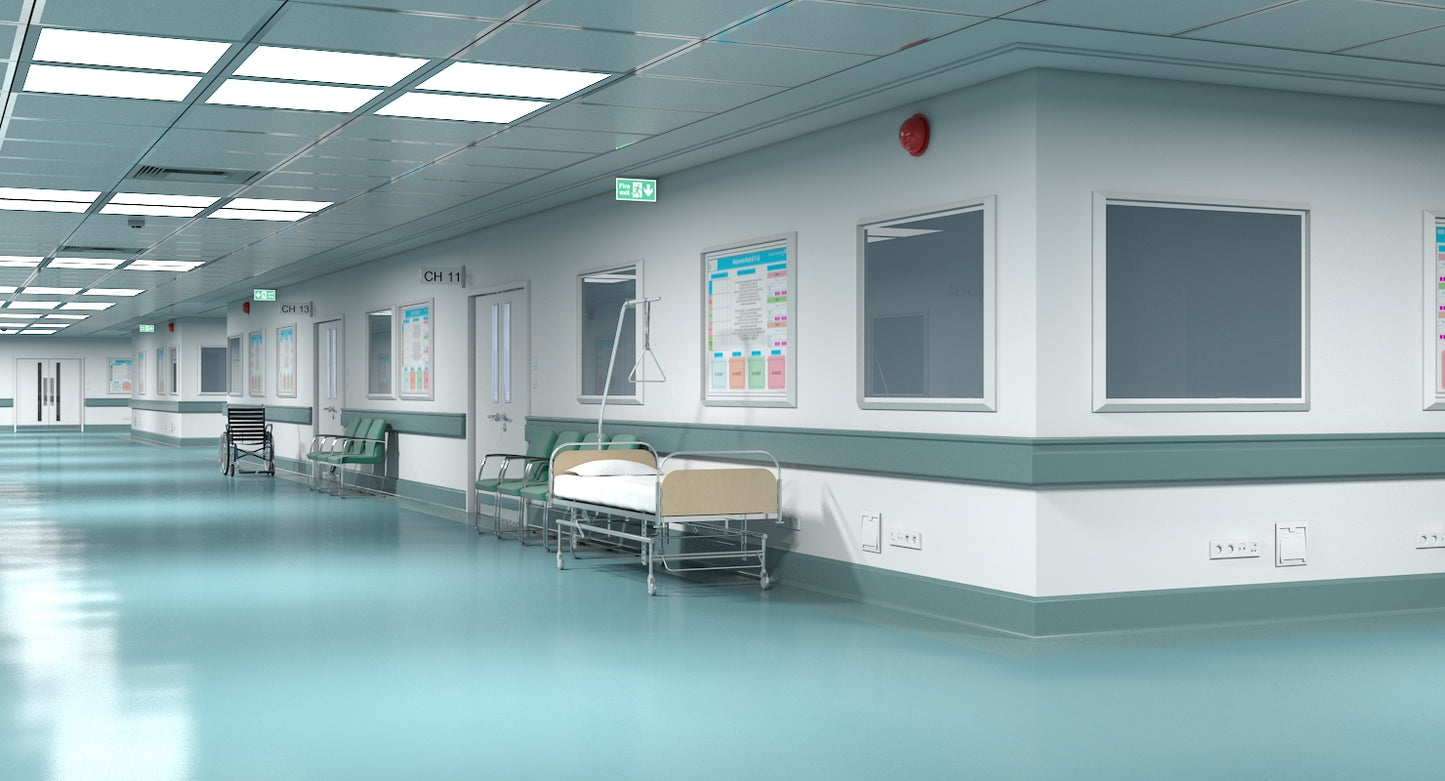 3D model Hospital Hallway 1 Modular