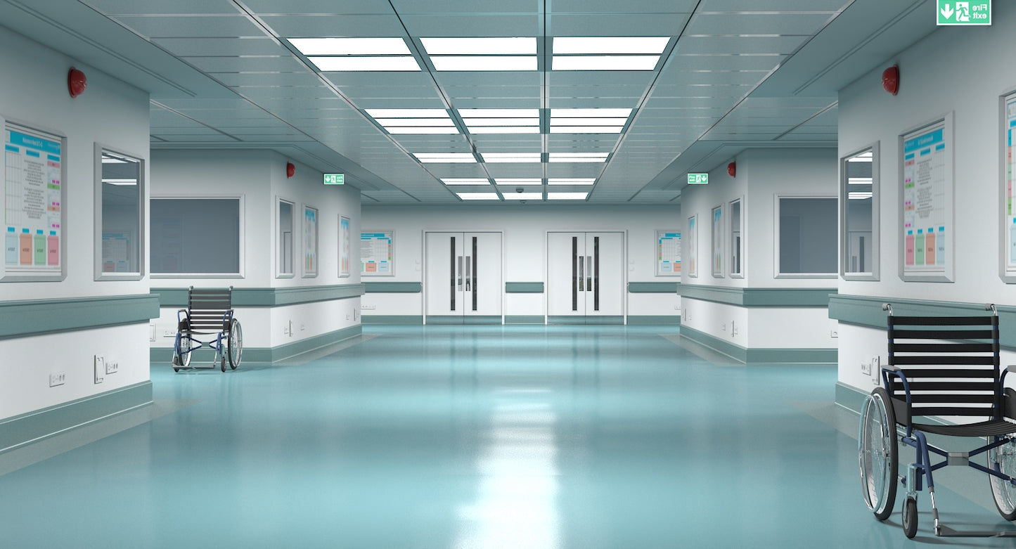 3D model Hospital Hallway 1 Modular