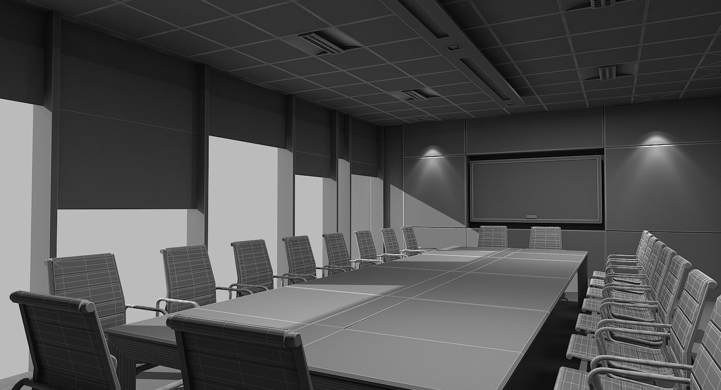 3D Boardroom Scene