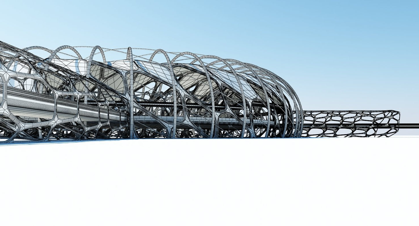 Futuristic Architectural Structure 17