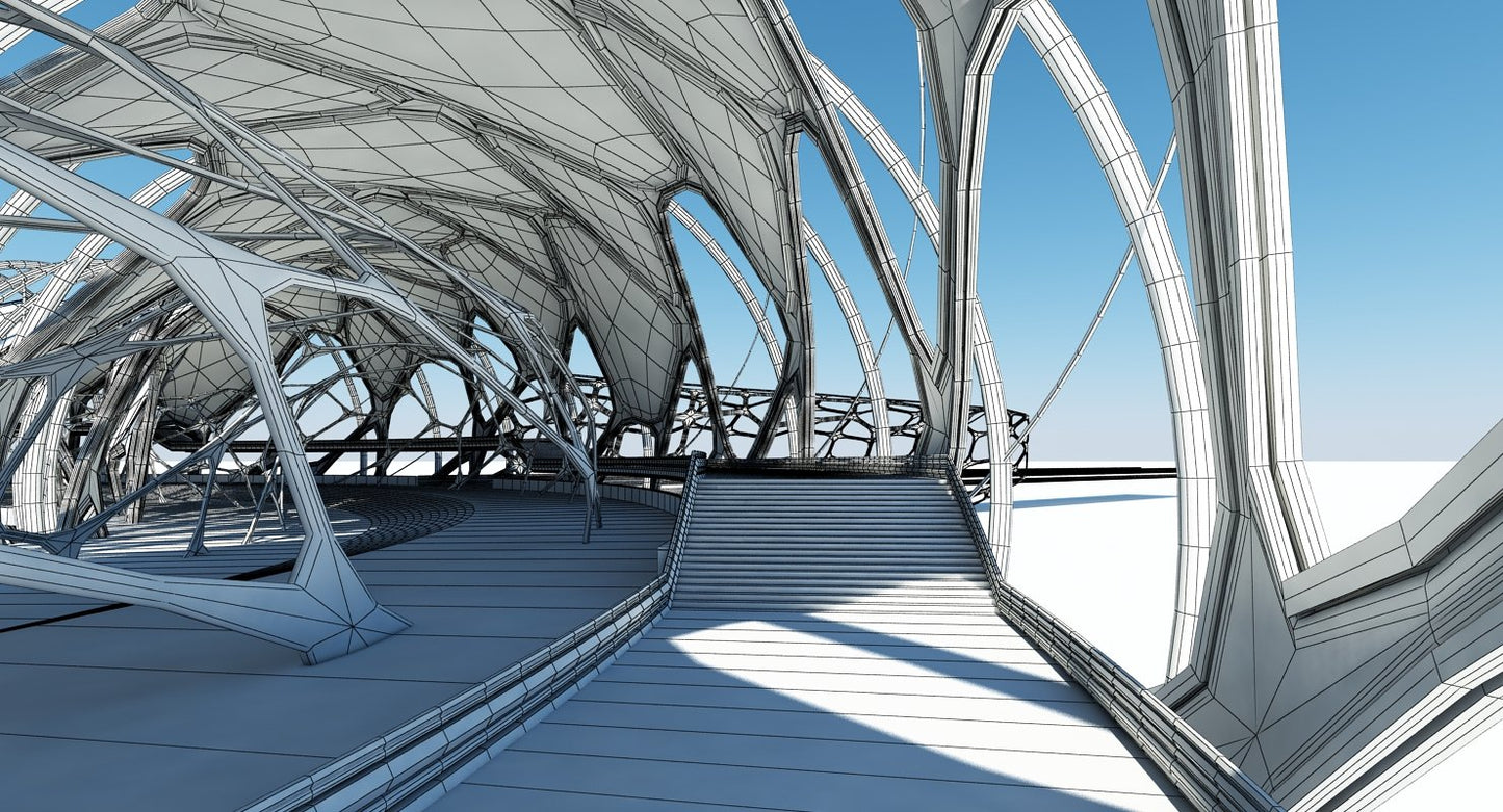 Futuristic Architectural Structure 17