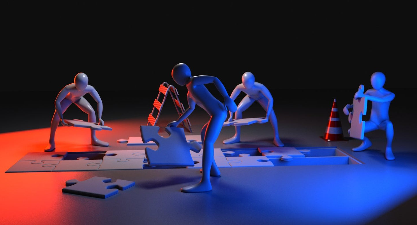 3D Men Building Puzzle