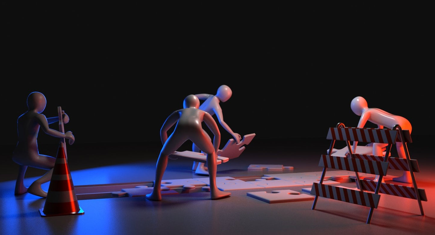 3D Men Building Puzzle