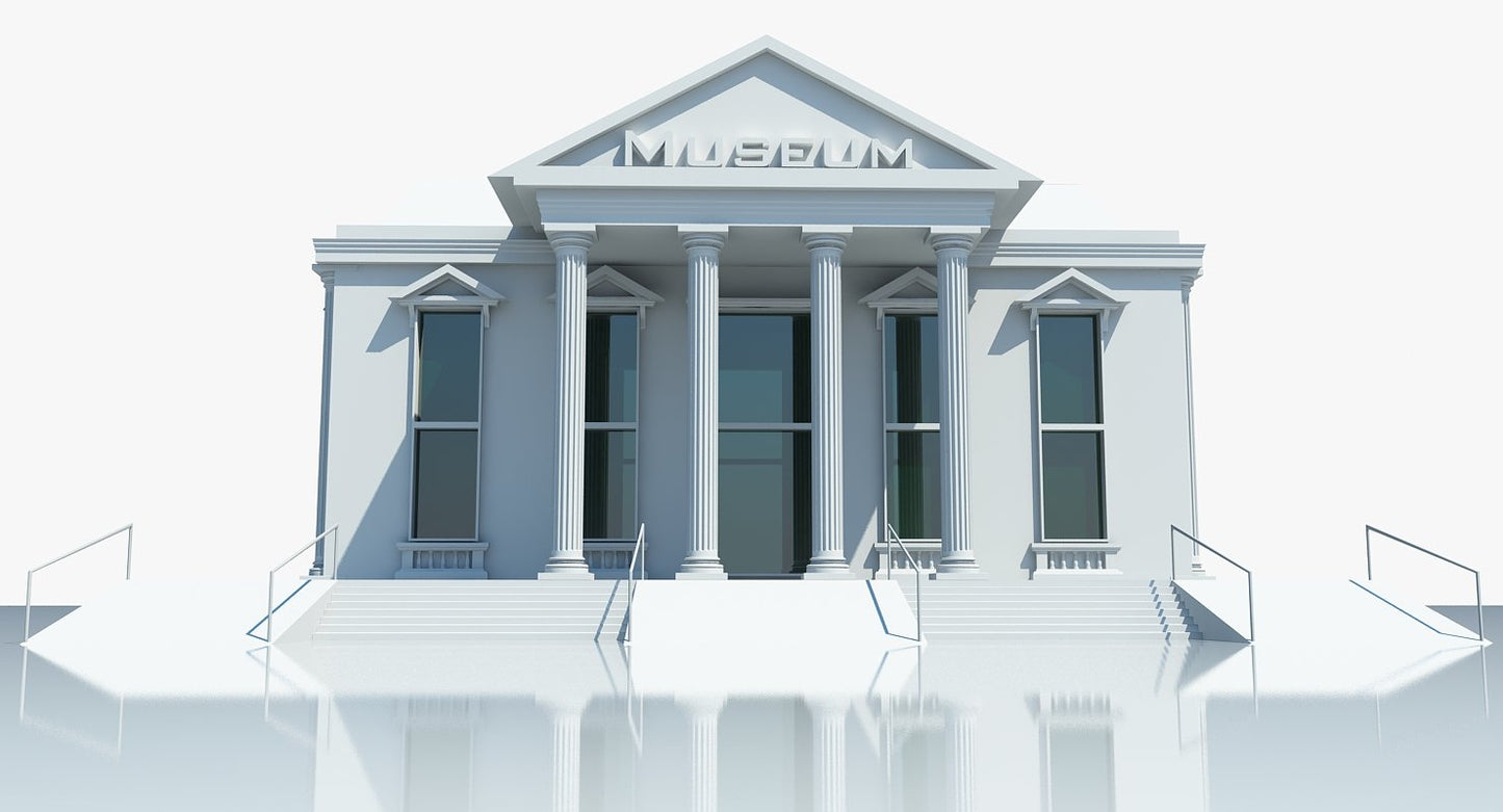 Museum Building 3D Model