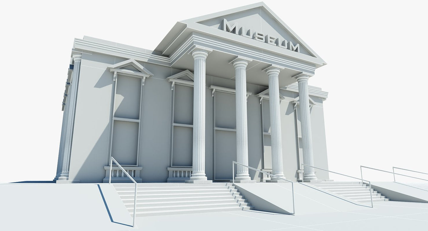 Museum Building 3D Model