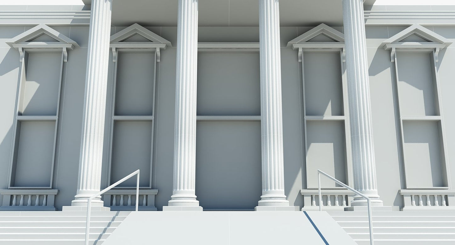 Museum Building 3D Model