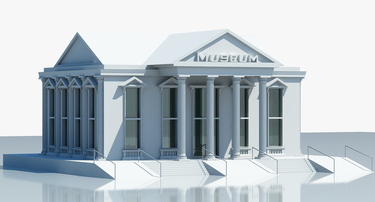 Museum Building 3D Model