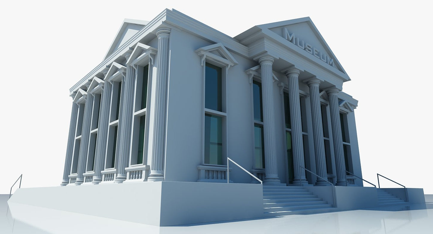 Museum Building 3D Model