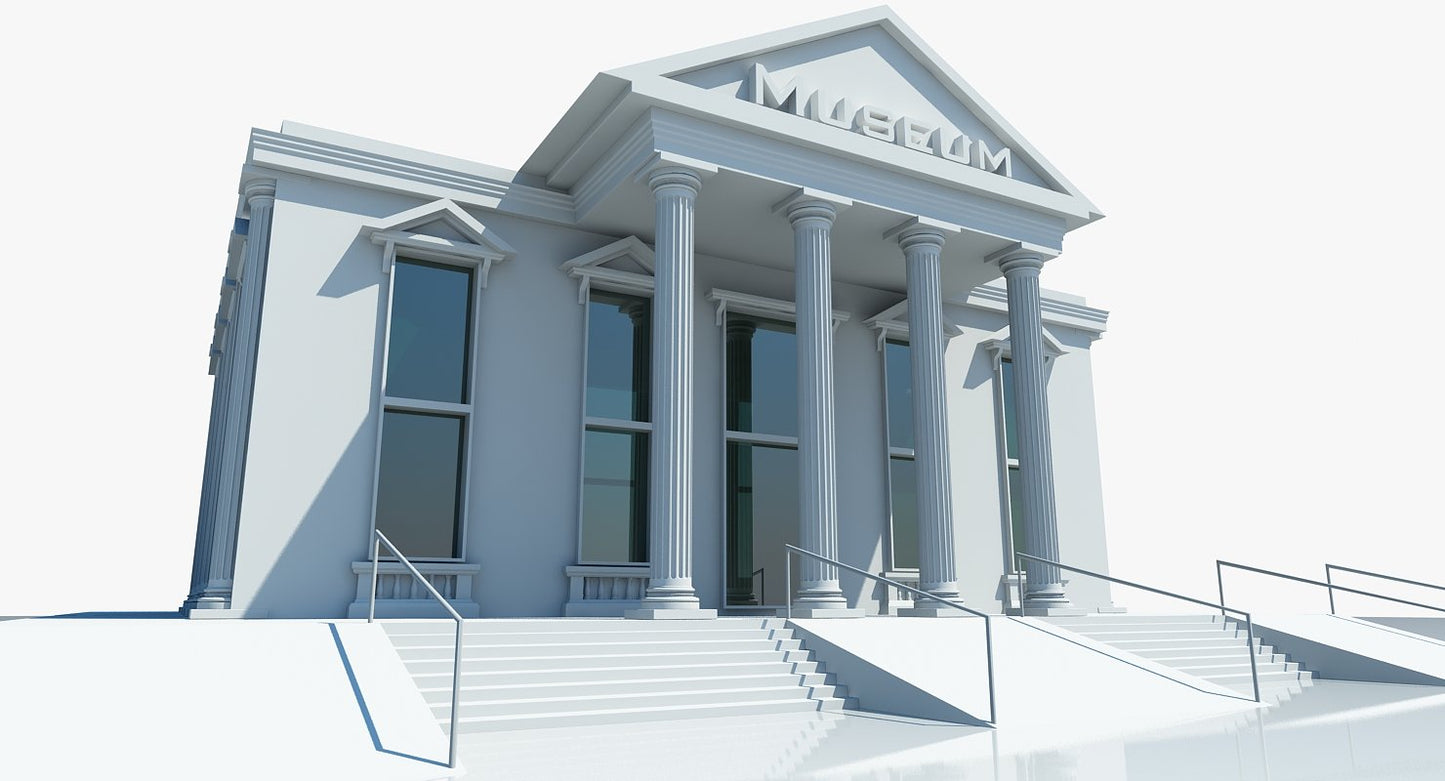 Museum Building 3D Model