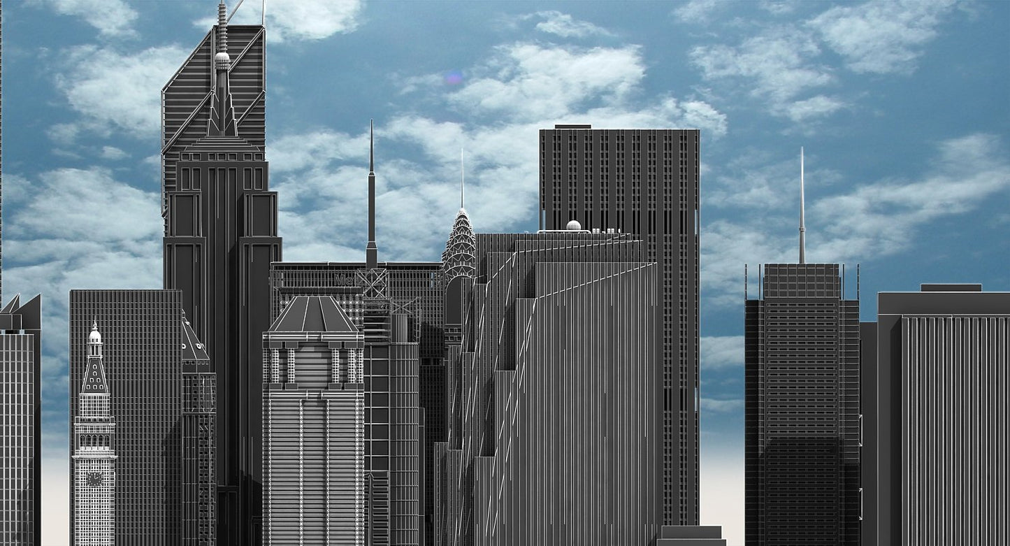 3D New York Skyscrapers