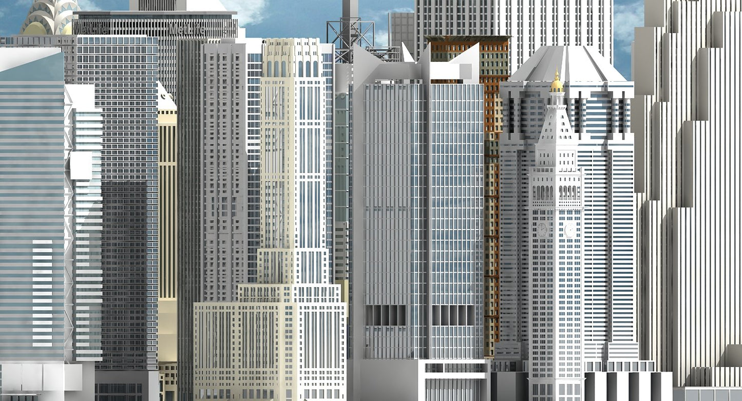3D New York Skyscrapers