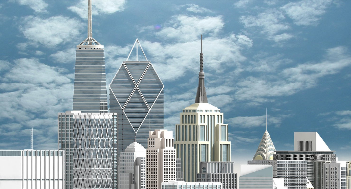 3D New York Skyscrapers