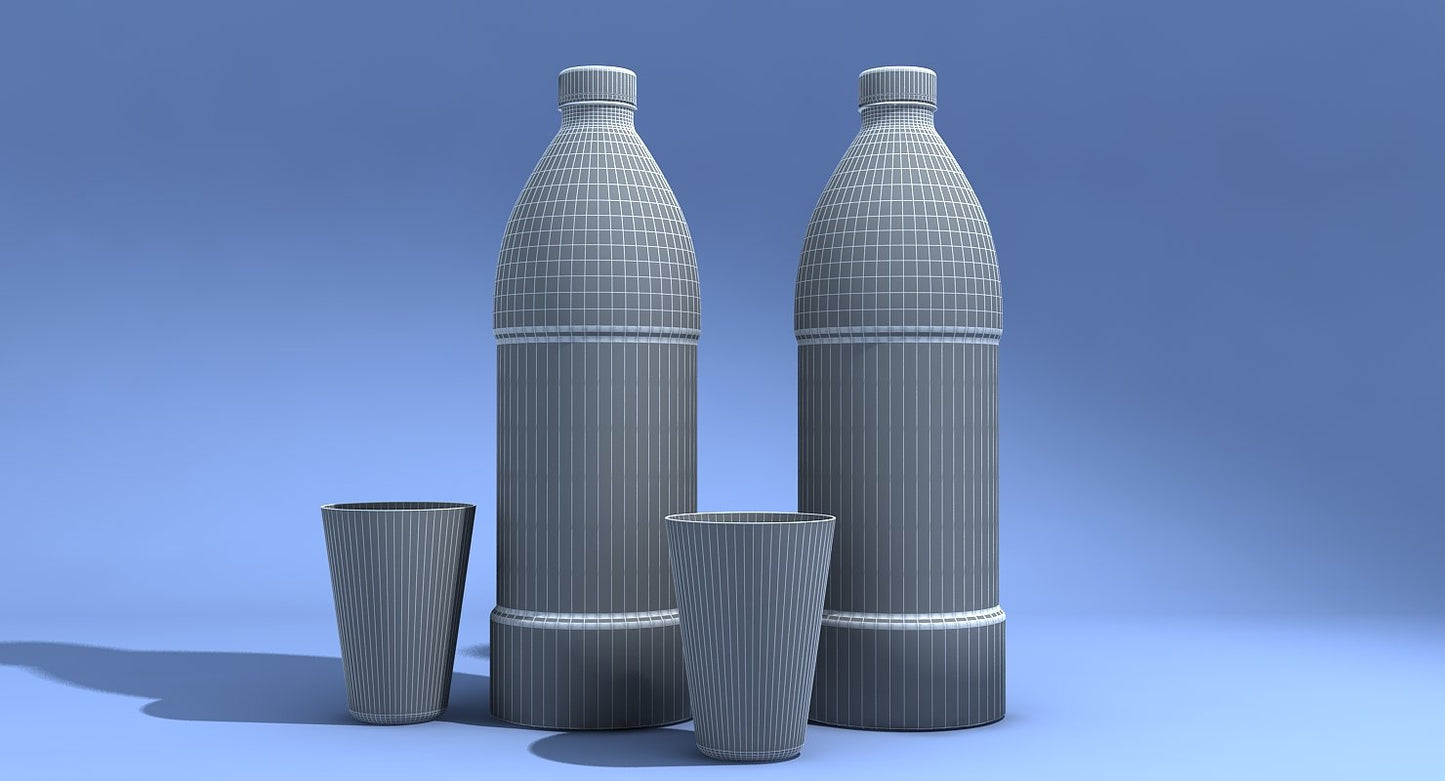 Pepsi And 7Up Bottles