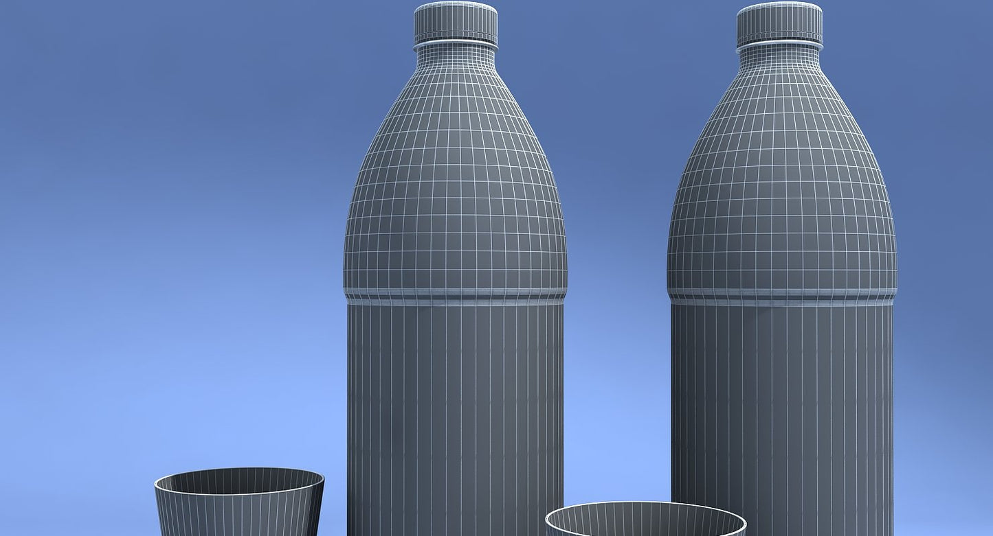 Pepsi And 7Up Bottles