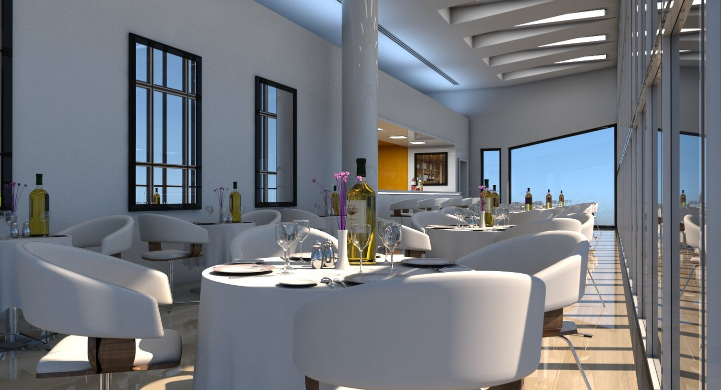 Restaurant Interior 3D Model