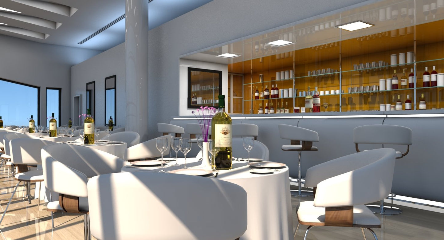 Restaurant Interior 3D Model
