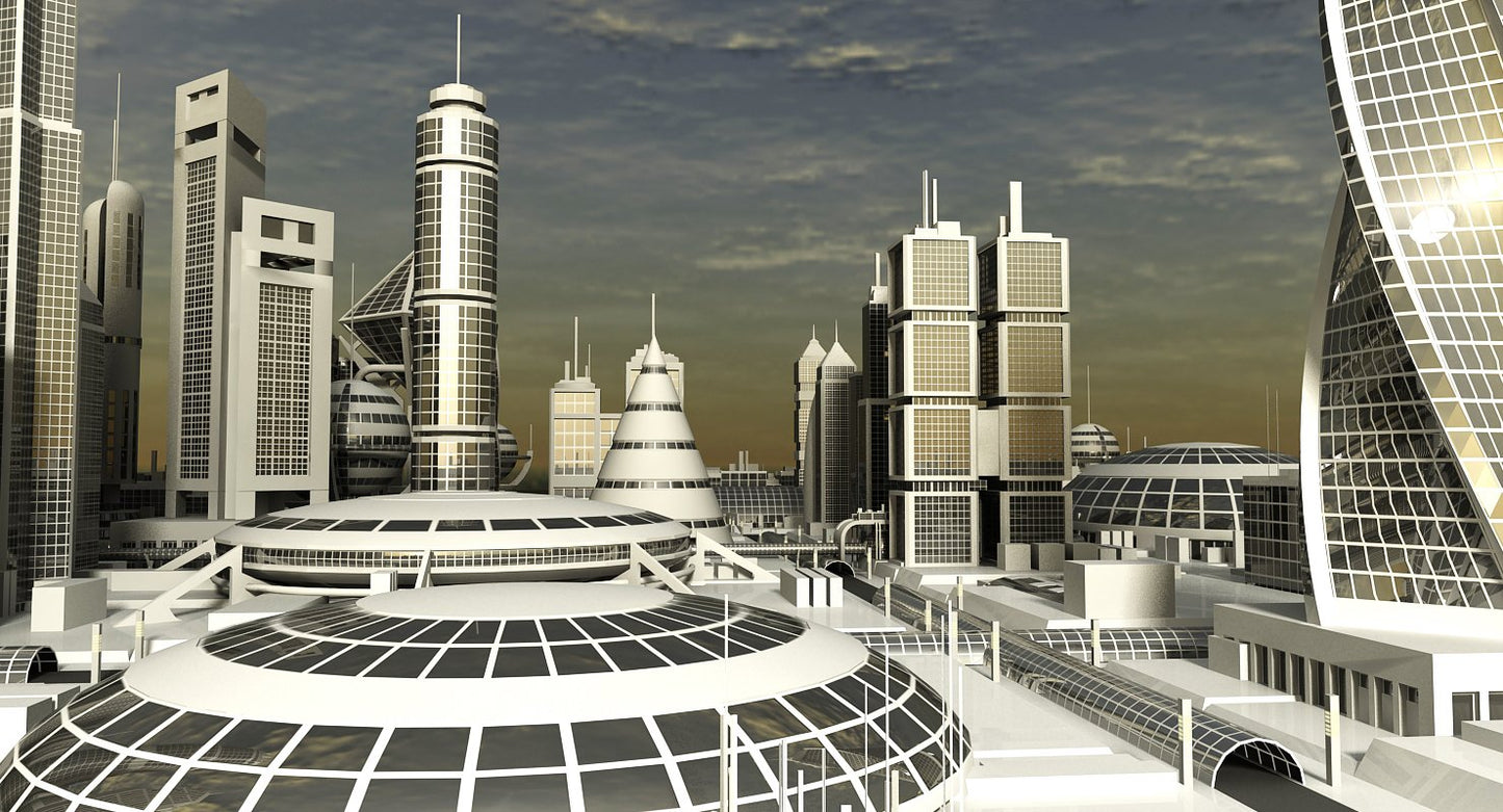 Sci-Fi City 3D Model