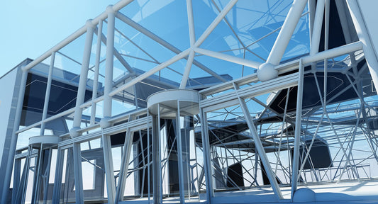 Futuristic Building Interior Exterior