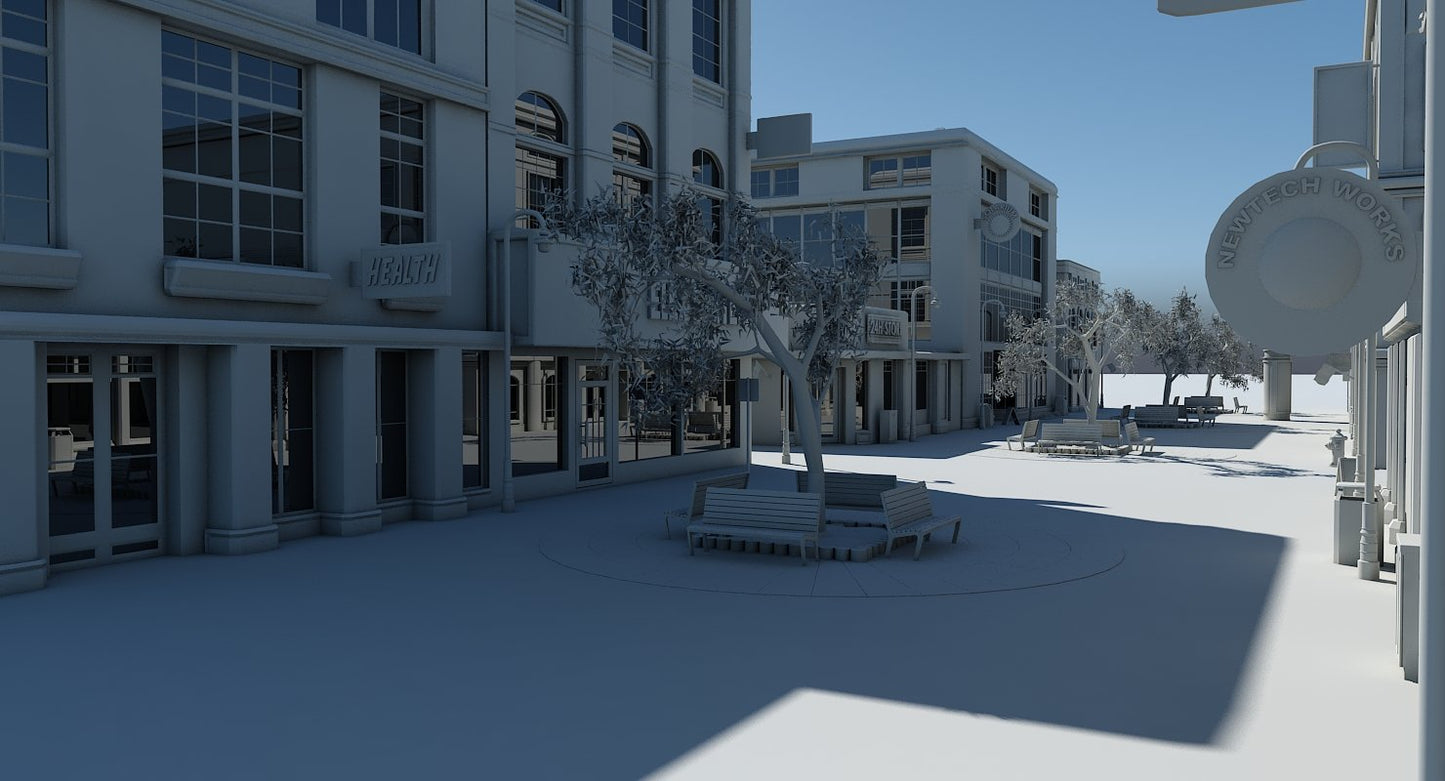 Shopping Center 3D Model