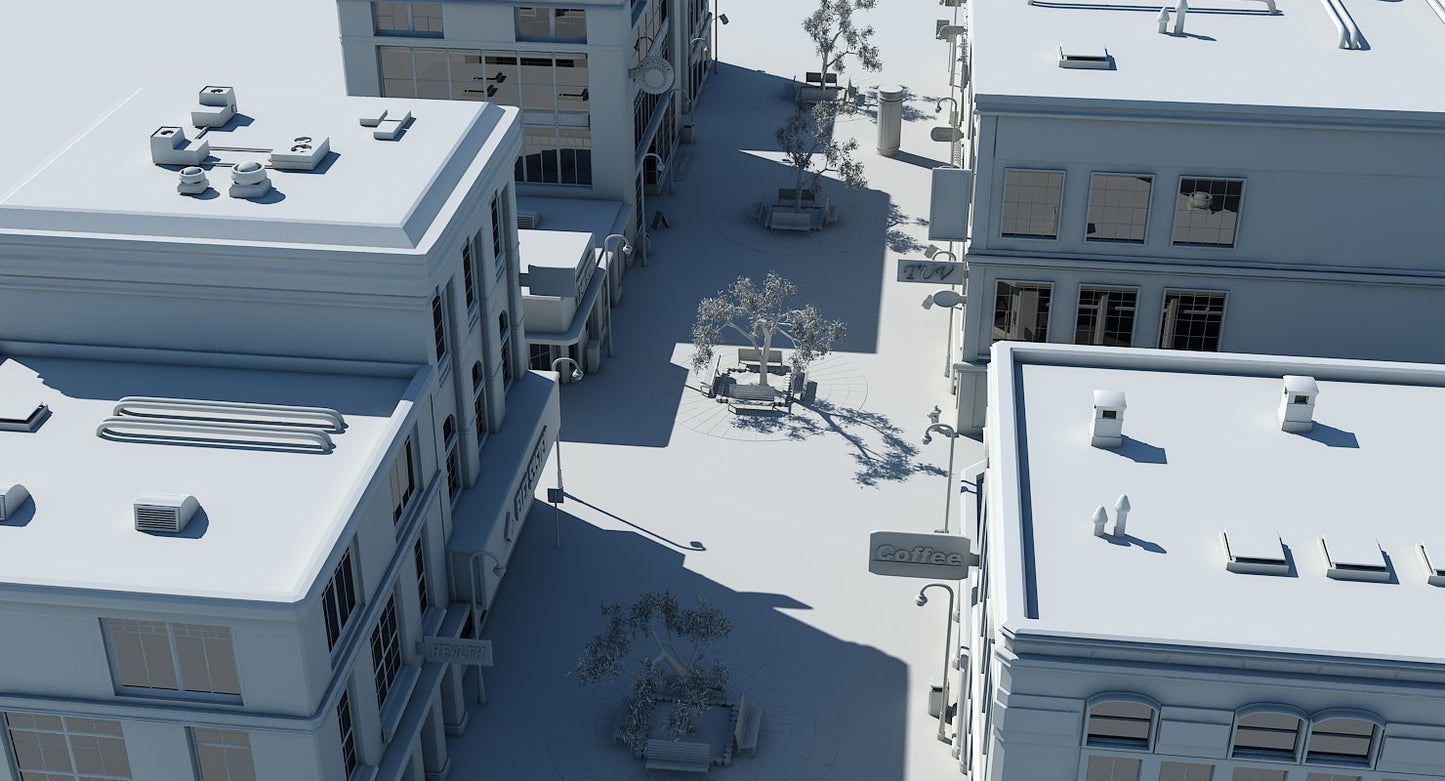 Shopping Center 3D Model