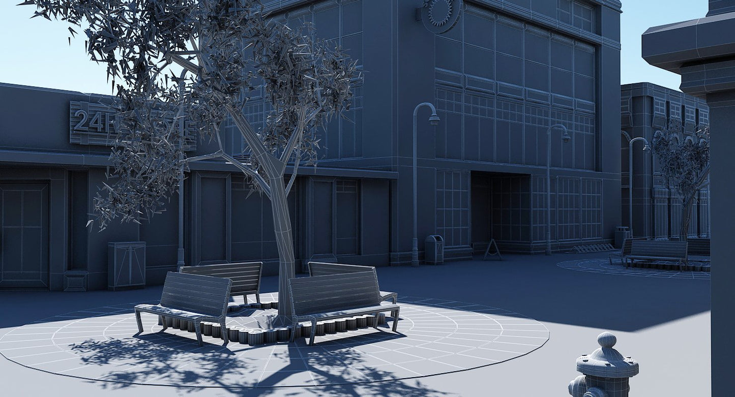 Shopping Center 3D Model