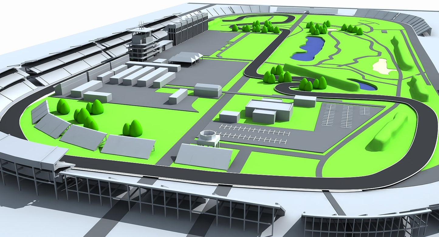 Indianapolis Motor Speed Way Map